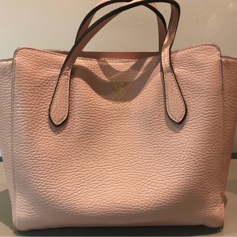 GUCCI KIDS SOFT PINK Leather Tote Bag